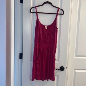 Bright pink sun dress!